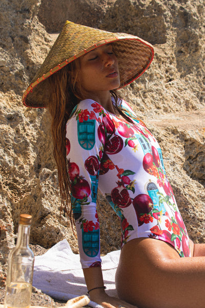 Pomegranate Longsleeve Onepiece